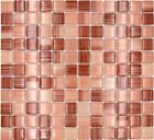 Mosaikfliese Transluzent strichbeige Glasmosaik Crystal strichbeige MOS74-1209_f
