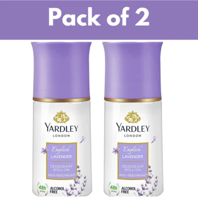 Yardley London English Lavender Anti Perspirant Deodorant Roll On For Women 50ml - Image 1 of 4