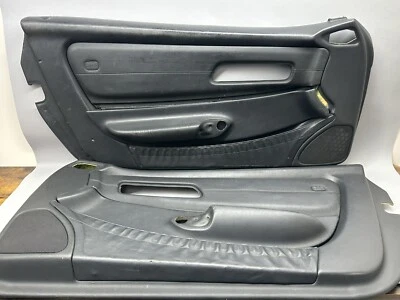 Juego de molduras de panel de puerta interior negro Mercedes R170 SLK230 SLK320 R + L 97-04 OEM Foto 1 de 4