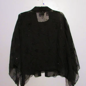 Lane Bryant Women Black 2 Piece Blouse Size 26 EUC!!! - Picture 1 of 3