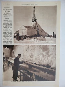 Ice Cores Deep Drilling Antarctica Little America UK Original 1959 ILN ~9.5x14" - Imagen 1 de 1