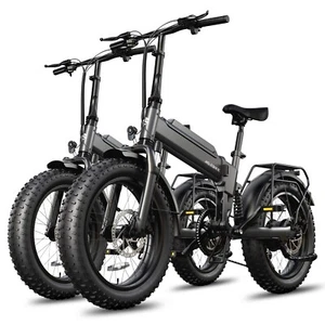 20'' Electric Bicycle Peak 1000W 23Mph 36V Disc Brakes E-Folding Bike LCD Displa - Picture 1 of 11