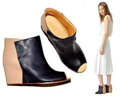 Zapatos de cuña MM6 Martin Margiela punta abierta - Botines talla US 9-9.5/IT 40 $700 Italia Foto 1 de 4