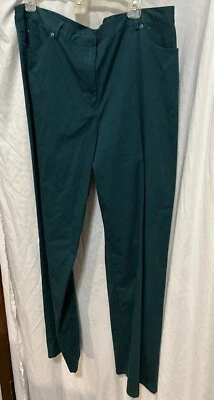 VTG Y2K Ruby Rd. Green Stretch Pants SZ 16; Inseam 27" - Image 1 of 4