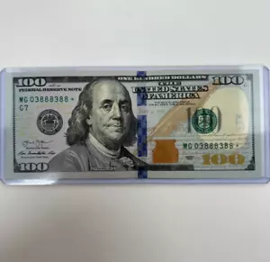💰💸 $100 Dollar Bill Star Note Low Special Serial Number Off Center Five 8s 31 - Picture 1 of 6