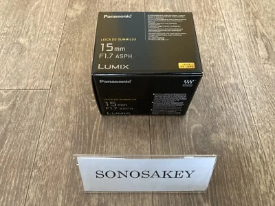 Panasonic H-X015-K LEICA DG SUMMILUX 15mm F1.7 ASPH. Black New from Japan - Image 1 of 4