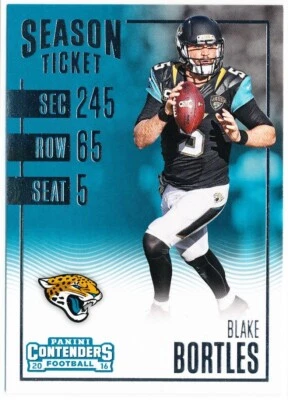 2016 Panini Contenders Football Blake Bortles #95 Jacksonville Jaguars - Image 1 of 2