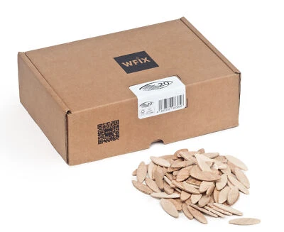 500 Unid. Placas de Conexión / Tacos Chatos / Conectores Madera Haya/Lamello Gr - Imagen 1 de 4