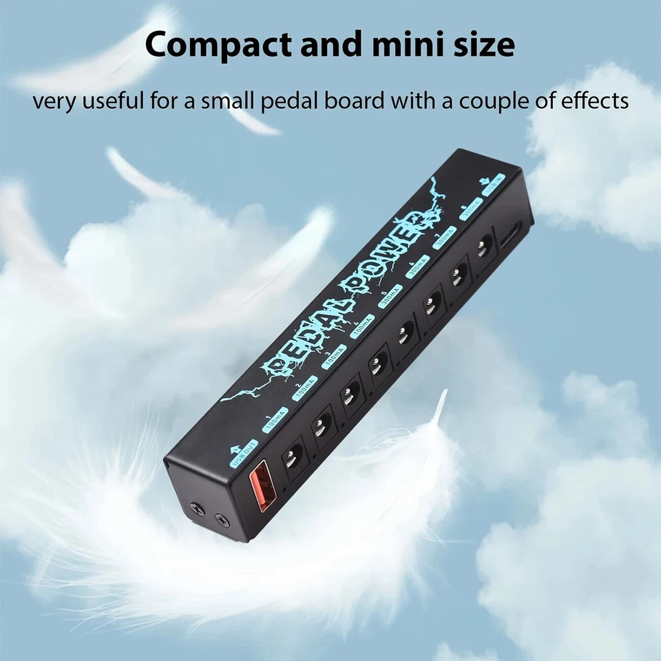 Multi-Effect Pedal Built-in Battery AZOR Multi Effects CUBE BABY Guitar Effector