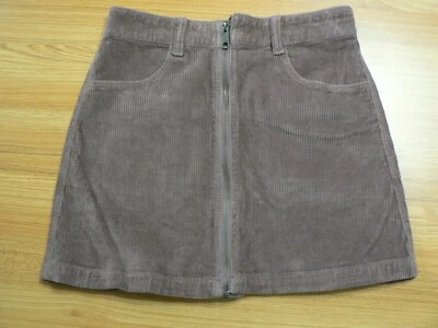 + FALDA PANA MALVA AEO SUPER HI-RISE LÍNEA A TALLA 2-28"W-15"L-ELÁSTICA-EUC Foto 1 de 4