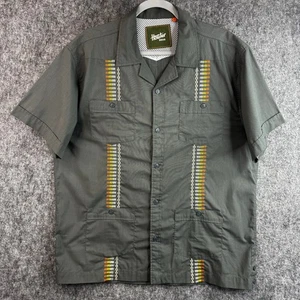 Howler Brothers Kurzarm Guayabera Knopfleiste Größe Large  - Bild 1 von 8