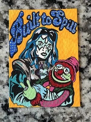 Ace Frehley Concert Ad KISS ACEO - Art Sketch 2.5 X 3.5 Card Painting  Card Mask - Image 1 of 2
