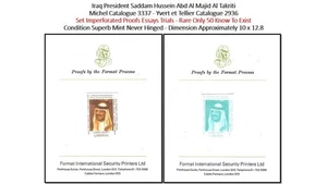 Liberia 1999 Iraq President Saddam Hussein Al Takriti - Rare Proof MNH - Picture 1 of 3