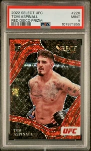 2022 Select UFC Octagonside Rookies /99 Red Prizm #226 Tom Aspinall RC SP PSA 9 - Foto 1 di 10