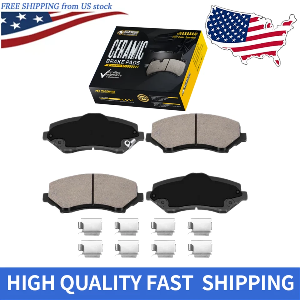 Pastillas de freno delanteras de cerámica para Jeep Liberty 2008 2009 2010 2011 2012 3,7 L especificaciones OE Foto 1 de 4