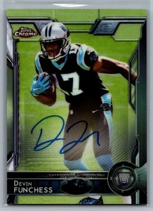 2015 Topps Chrome #107 Devin Funchess Rookie Autographs - Picture 1 of 2