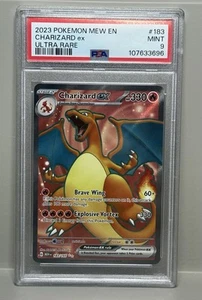 Charizard ex 183/165 Ultra Rare 2023 Pokemon Scarlet & Violet 151 PSA 9 MINT - Picture 1 of 2