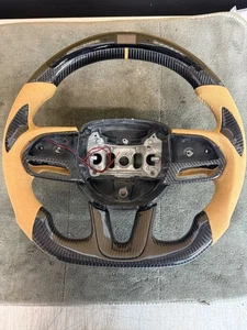 2015 - 23 Charger / Challenger SRT LED Carbon Fiber Peanut Butter Steering Wheel - Picture 1 of 6