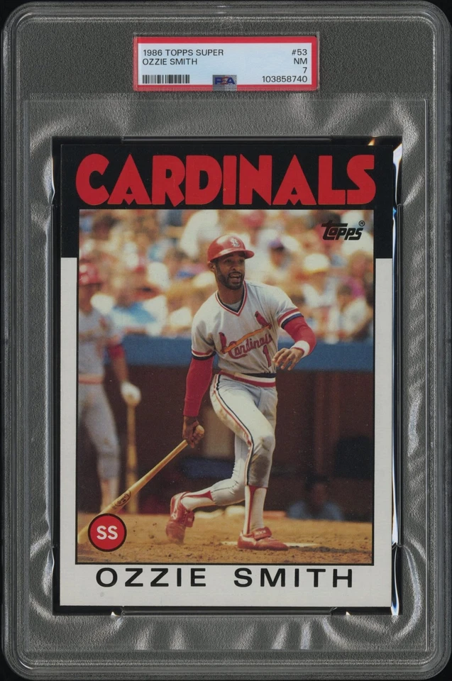 1986 Topps Super Ozzie Smith #53 (PSA 7) - Image 1 of 1
