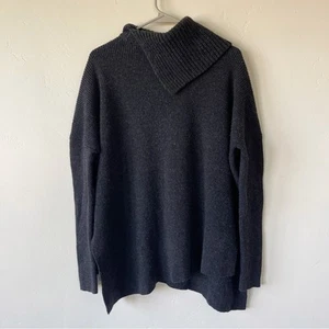 All Saints Hettie Merino Wool Cashmere Blend Jumper Sweater Black Marl Small - Picture 1 of 7