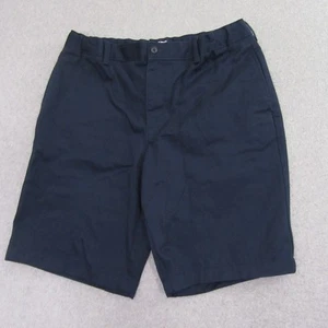 Lands End Boys Chino Shorts 20H Blue Husky Adjustable Waist Flat Front - Picture 1 of 9