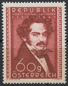 AUSTRIA 1950 Moritz Daffinger MNH** - Picture 1 of 1