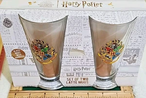 Harry Potter Latte Mug Set - New Glass Cup Pair, Perfect for Fans! - Picture 1 of 6