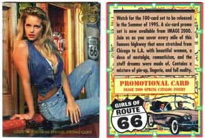 Girls of Route 66 - Catálogo Primavera Tarjetas Promocionales - 2 Tarjetas [Imagen 2000 1995] - Imagen 1 de 2