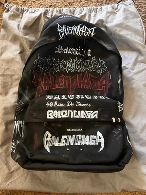 Mochila Graffiti Balenciaga Explorer Parches. Nuevo con etiquetas. Nunca usado. Foto 1 de 4