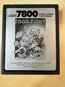 Food Fight - Atari 7800 Video Game Cartridge - Cleaned & Tested - Picture 1 of 3