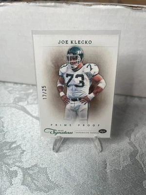 2012 Prime Signatures Joe Klecko Prime Proof Green /25 - Image 1 of 2