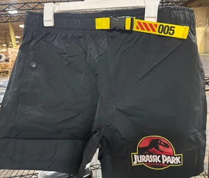 Jurassic Park Isla Nublar Men's Black Lounge Shorts Size L New with Tags - Picture 1 of 5