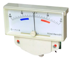 Ammeter 1mA +/- England with replaceable scale panel meter [R3W6] - Imagen 1 de 11