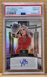 2024 Select WWE Signatures #SG-LVM Liv Morgan Silver Prizm PSA 10 😘🪬 - Imagen 1 de 2