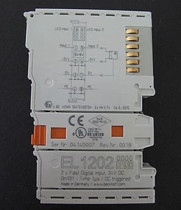 (NEW) Beckhoff 2 Channel Fast Digital Input I/O Module 24VDC EL1202 - Picture 1 of 4