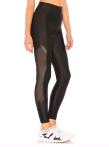 Revolve Koral Small Stance High Rise Leggings Black Mesh New - Picture 1 of 12