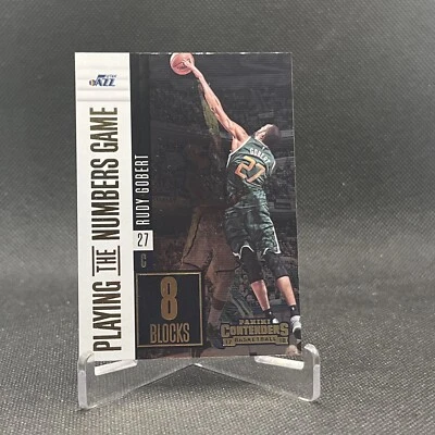 2017-18 Panini Contenders Playing the Numbers Game #3 Rudy Gobert - Image 1 of 2