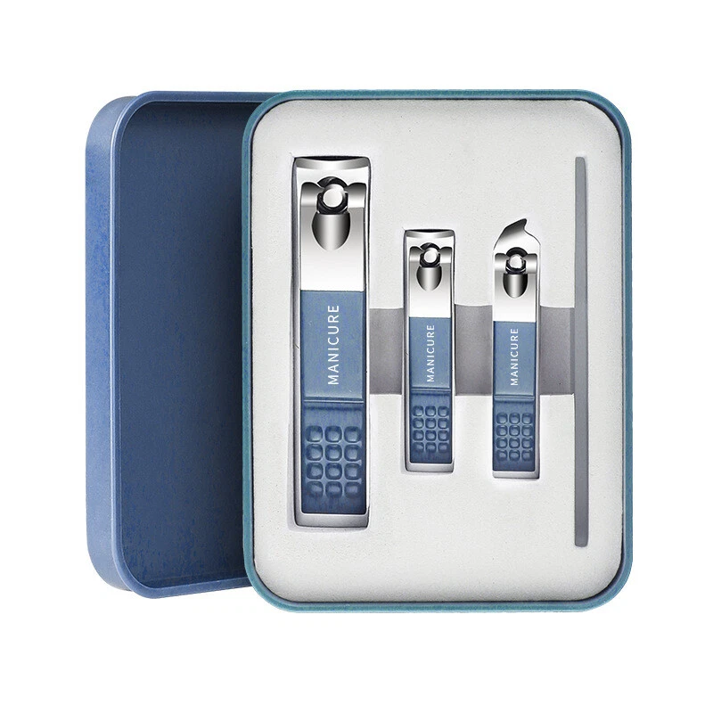 Juego de caja de regalo de cuchillo de uñas alicates para uñas kit cortaúñas de manicura cuchara de excavación de orejas Foto 1 de 4