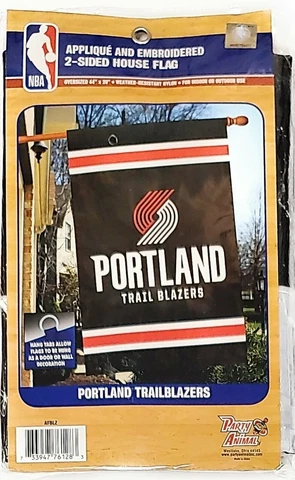 Portland Trail Blazers New Logo 2-Sided 28x44 Banner Applique Flag Basketball Cover