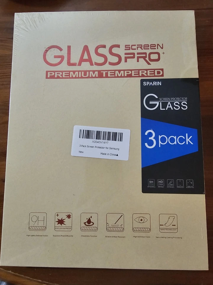 3 Pack Tempered Glass Screen Protector For Samsung Galaxy Tab S6 Lite 10.4" P610 - Image 1 of 1