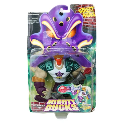 Figura completa Mighty Ducks Street Patrol Puckzooka Grin con paquete Foto 1 de 4