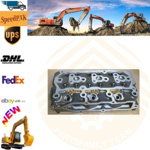 Engine Cylinder Head For Mitsubishi S3L S3L2 S3L2-Y1 CAT 303CR EC25 EC30 Diggers - Picture 1 of 4