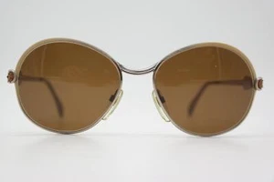 Vintage Sonnenbrille Neostyle SOCIETY 265 Gold Silber Braun Oval sunglasses - Bild 1 von 6