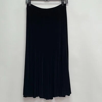 Falda para mujer Chico's Travelers línea A talla 1 mediana 8 negra cintura elástica Foto 1 de 4