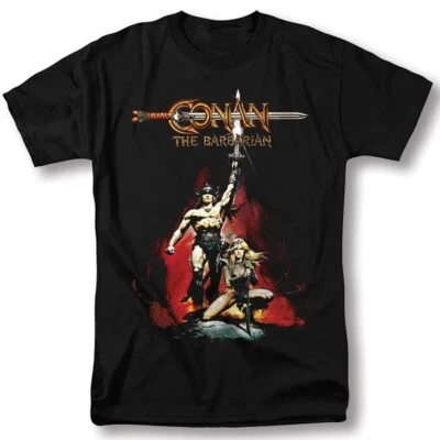Conan the Barbarian Shirt Movie Classic Vntg Graphic Design T-Shirt - Image 1 of 3