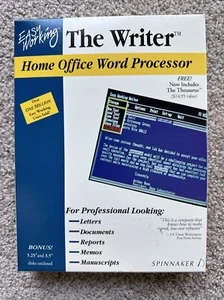 The Writer By Spinnaker Word Processing 5.25 Floppy And 3.5” Disks PC Untested - Picture 1 of 5