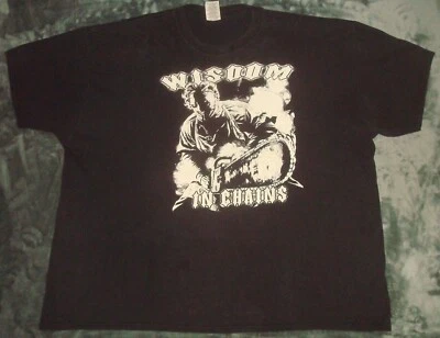 CAMISETA WISDOM IN CHAINS 2XL MOTOSIERRA HARDCORE PUNK MADBALL KILLING TIME PAHC Foto 1 de 4