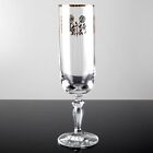 1 (von 3) Sektglas Goldrand Rosen gold Dekor Rose Glas Champagnerglas Vintage