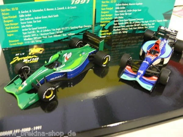 1/43 Minichamps '91-'92 Jordan 191 Ford 192 Yamaha 402109192 - Bild 1 von 1