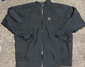 Footjoy Dryjoys Tour Golf Jacket Mens Black Full Zip LS EUC Large MCC - Picture 1 of 3